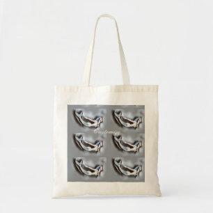 Swimming Mermaid Thunder_Cove Grey Tote Bag