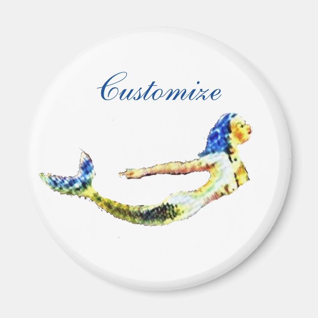 Swimming Mermaid Thunder_Cove Magnet (Front)