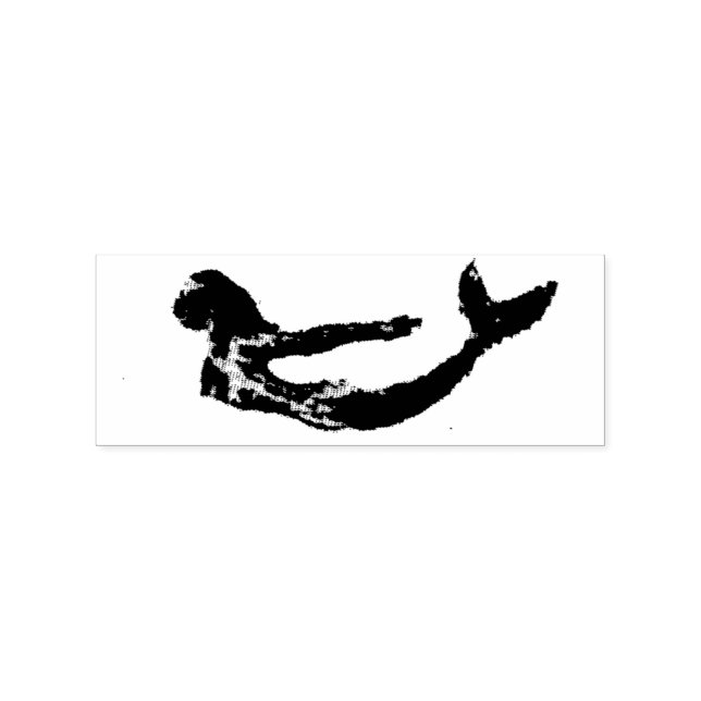Swimming Mermaid Thunder_Cove Rubber Stamp (Imprint)