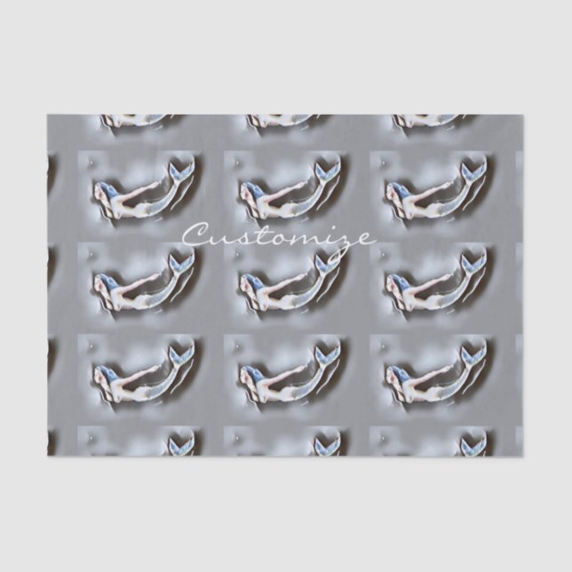 Swimming Mermaid Thunder_Cove Tissue Paper (Front)