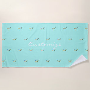 Swimming Mermaids Thunder_Cove Beach Towel