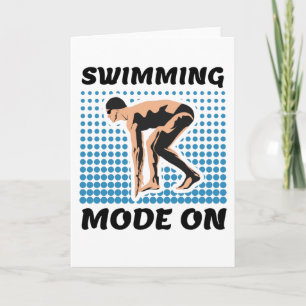 Swimming Mode on - Pool Lover Card