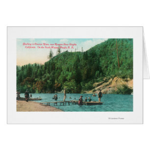 Swimming Near the Dock on the Russian River
