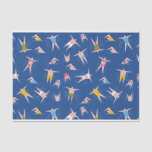Swimming People Pattern Tissue Paper