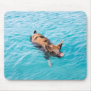 Swimming pig of Exuma Mouse Pad