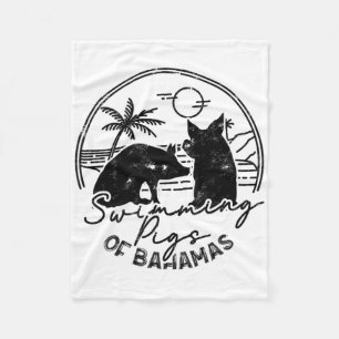 Swimming Pigs Of Hamas - Hamas North Sea Beach Vac Fleece Blanket
