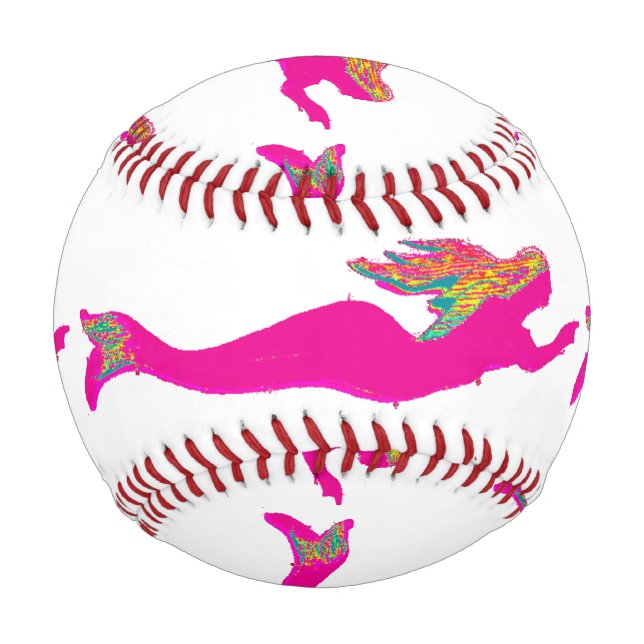 swimming pink mermaids any background Thunder_Cove Baseball (Front)