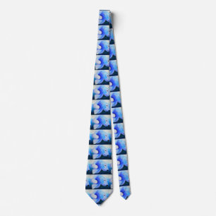 Swimming Polar Bear Painting Tie