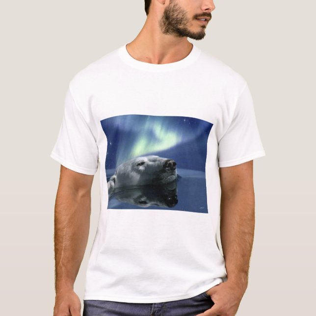SWIMMING POLAR BEAR T-Shirt (Front)