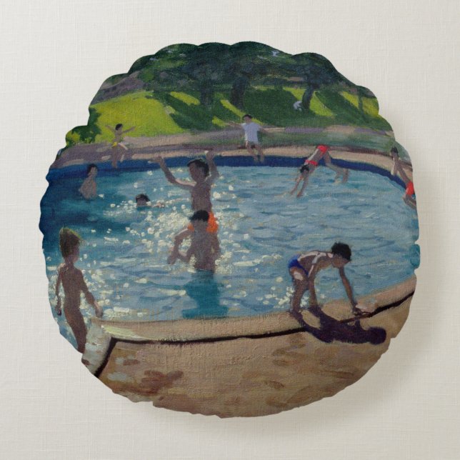 Swimming Pool 1999 Round Cushion (Front)