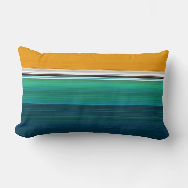 Swimming Pool Abstract Lumbar Cushion (Front)