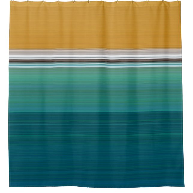 Swimming Pool Abstract Shower Curtain (Front)