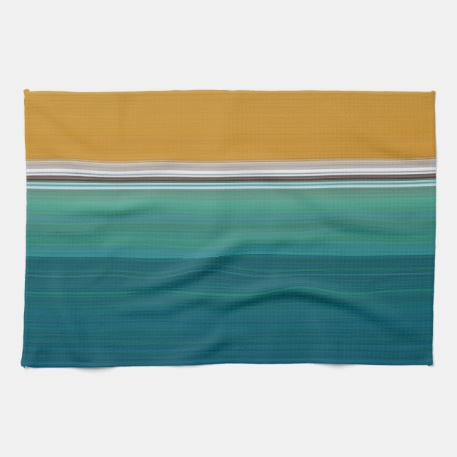 Swimming Pool Abstract Tea Towel (Horizontal)