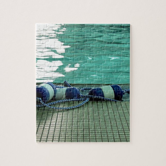 Swimming pool and Buoys Jigsaw Puzzle (Vertical)