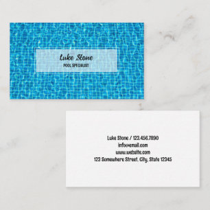 Swimming Pool Business Card