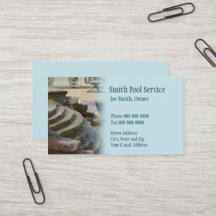 Swimming Pool Business Card