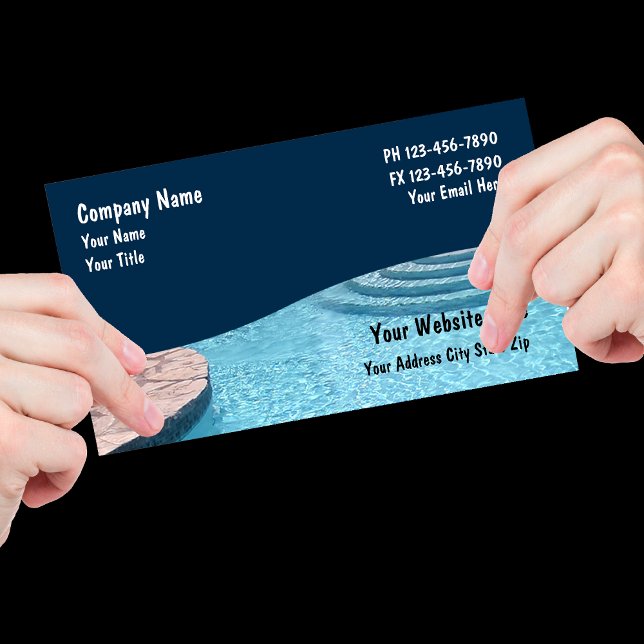 Swimming Pool Business Cards (Creator Uploaded)