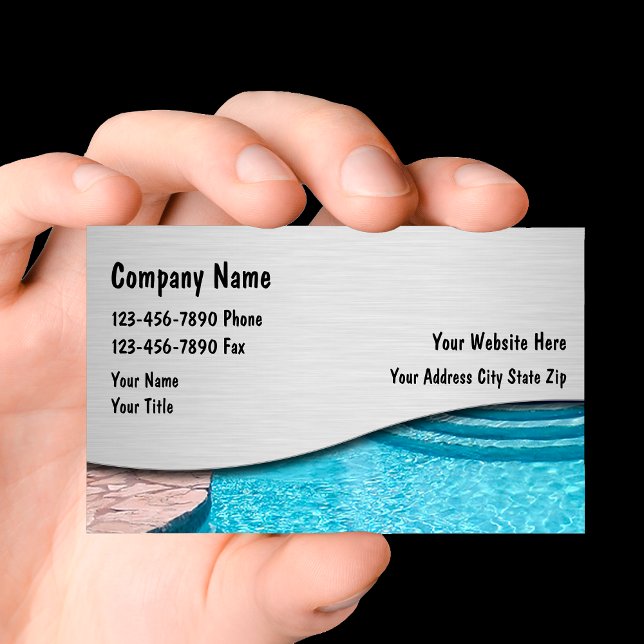 Swimming Pool Business Cards (Creator Uploaded)
