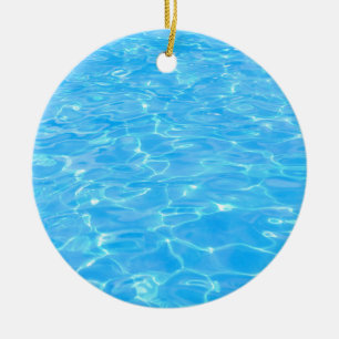 Swimming pool ceramic ornament