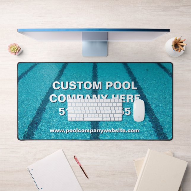 Swimming Pool Company Custom Marketing Desk Mat (Office 1)