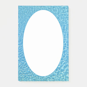 Swimming Pool Cool Blue Water Print Post-it Notes