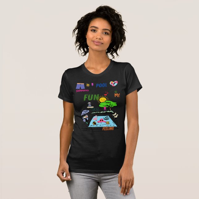 swimming pool Fun T-Shirt (Front Full)