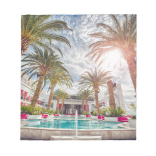 Swimming Pool Hotel Pool Summer Vacation Holiday Notepad