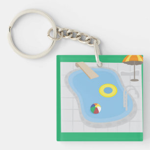Swimming Pool Key Ring
