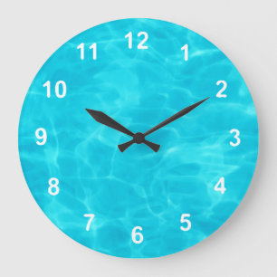 Swimming Pool. Large Clock