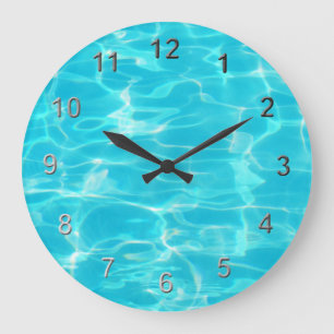 Swimming Pool. Large Clock