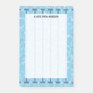 Swimming Pool Pad for Swimmers and Coaches Post-it Notes