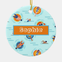 Swimming pool party name gift