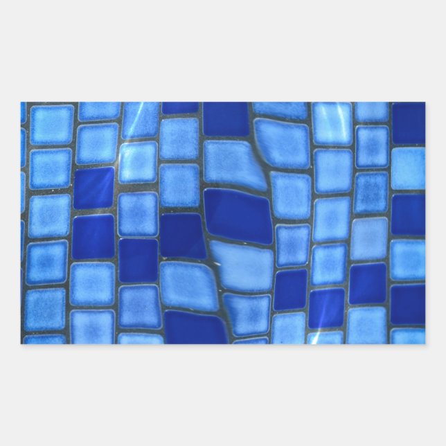 Swimming Pool Rectangular Sticker (Front)