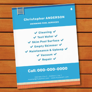 Swimming Pool Services Flyer