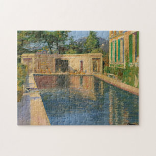 Swimming Pool, Southern France Sir John Lavery Jigsaw Puzzle
