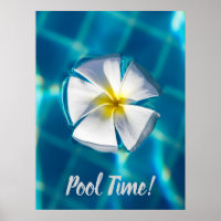 Swimming Pool Sparkling Water with Flower gift