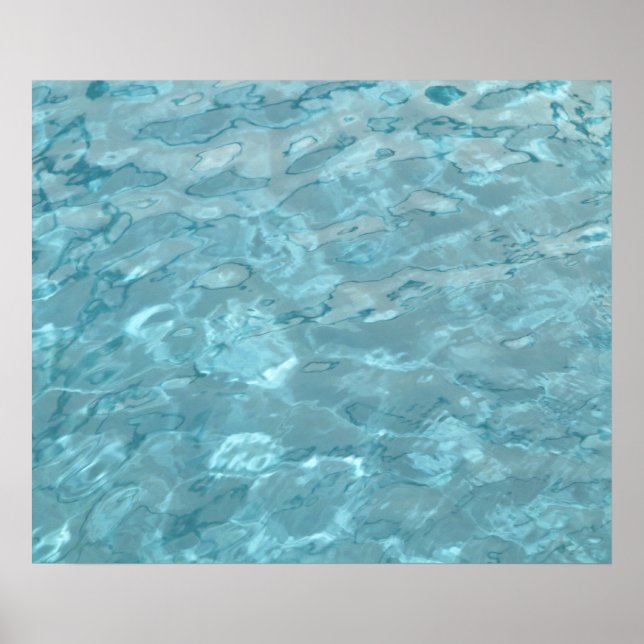 Swimming Pool Summer Abstract Poster (Front)