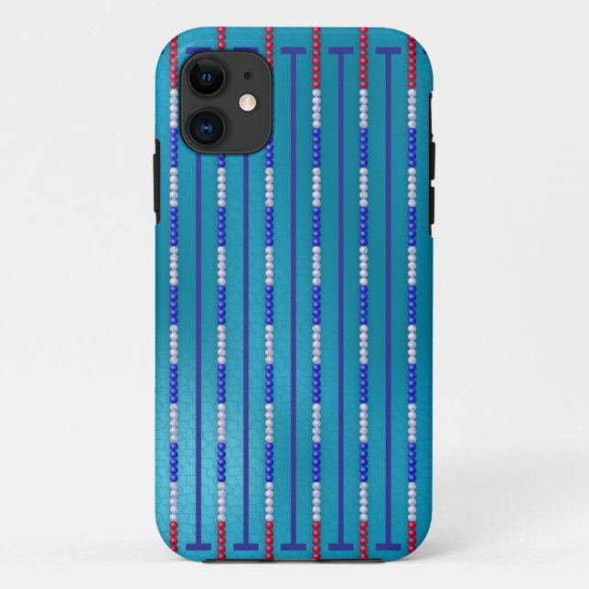 Swimming Pool Swimmer Case-Mate iPhone Case (Back)