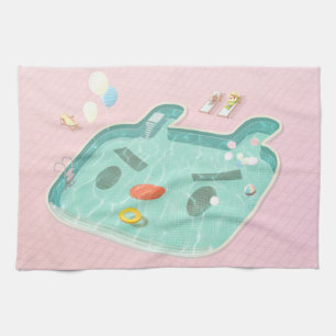 Swimming Pool Tea Towel