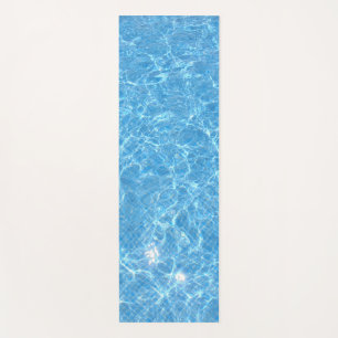 Swimming Pool Water Aqua Template Blue Color Yoga Mat