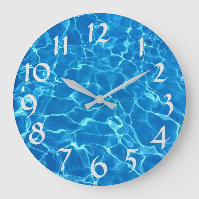 Swimming Pool Water Large Clock (Front)