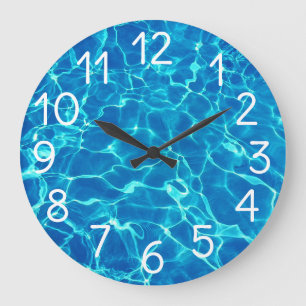 Swimming Pool Water Large Clock