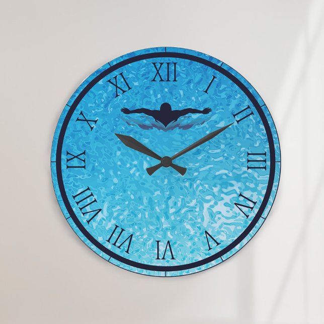 Swimming Pool Water Large Clock (Creator Uploaded)