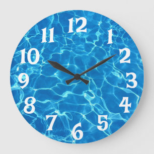 Swimming Pool Water Large Clock