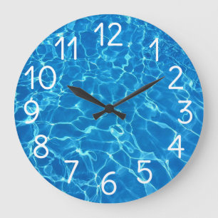 Swimming Pool Water Large Clock