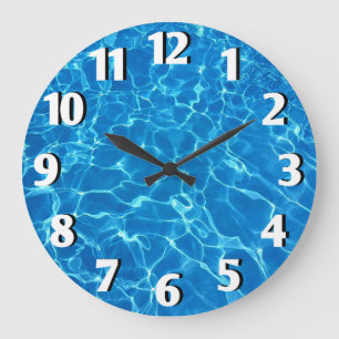 Swimming Pool Water Large Clock