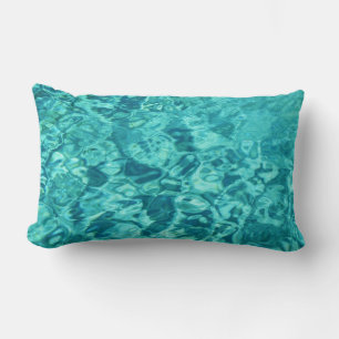 Swimming Pool Water Large Clock Lumbar Cushion