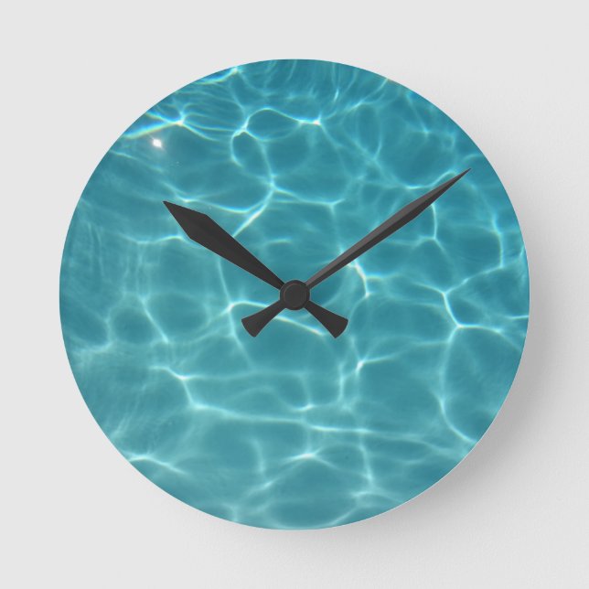 swimming pool Water Round Clock (Front)