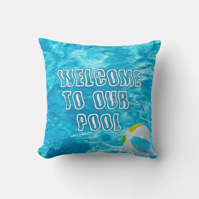 Swimming Pool Welcome Cushion (Front)