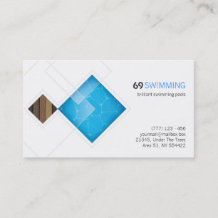 swimming pools business card